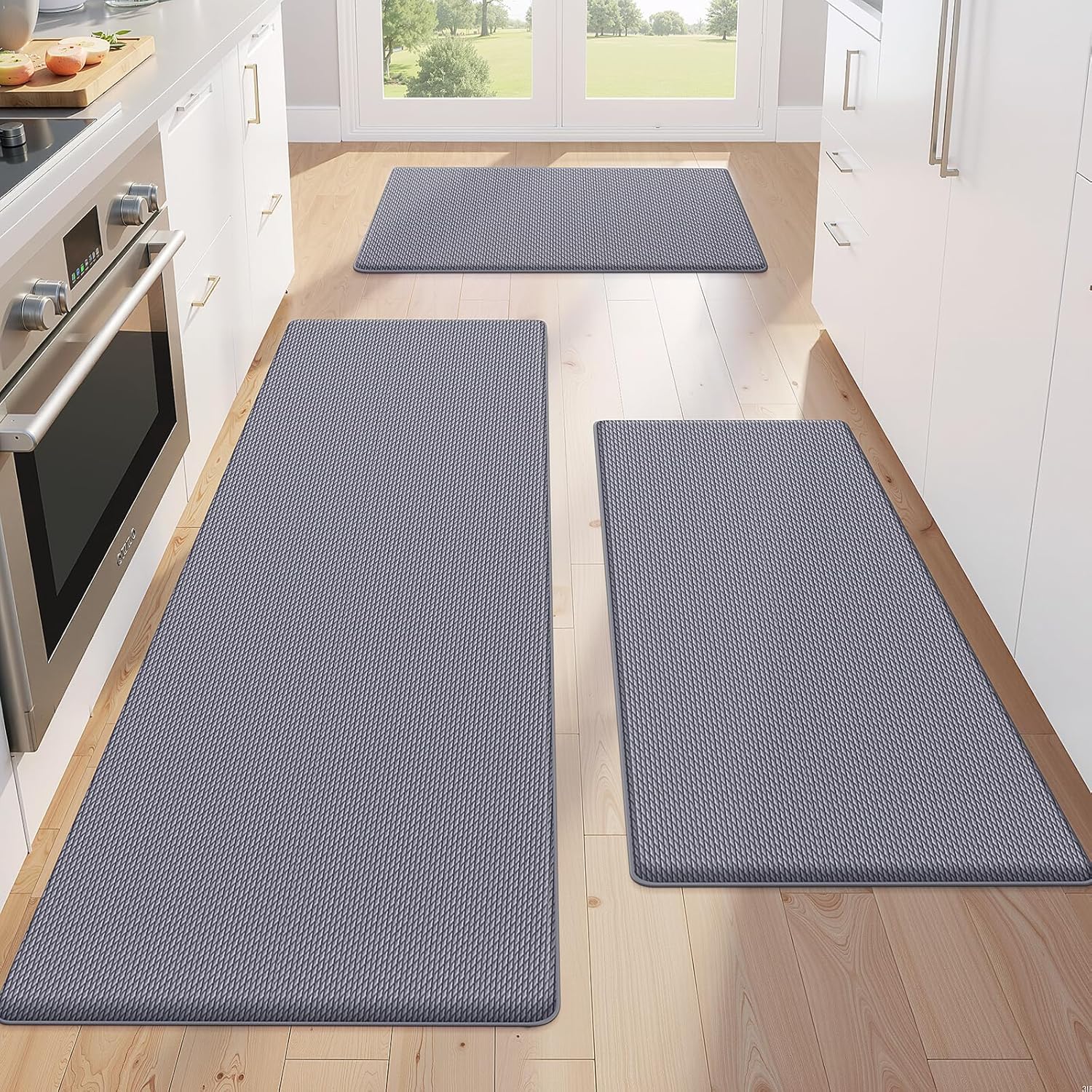 HOUCLEMIC Kitchen Floor Mat Set