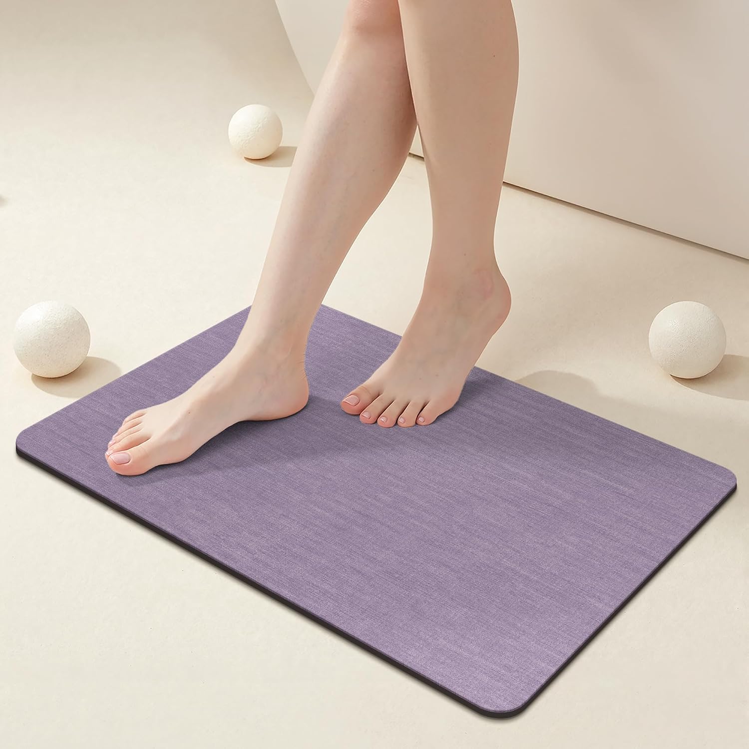 HOUCLEMIC Bathroom Non-Slip Floor Mat